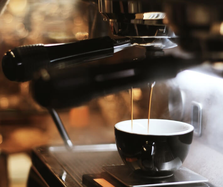 Cake with iced juice